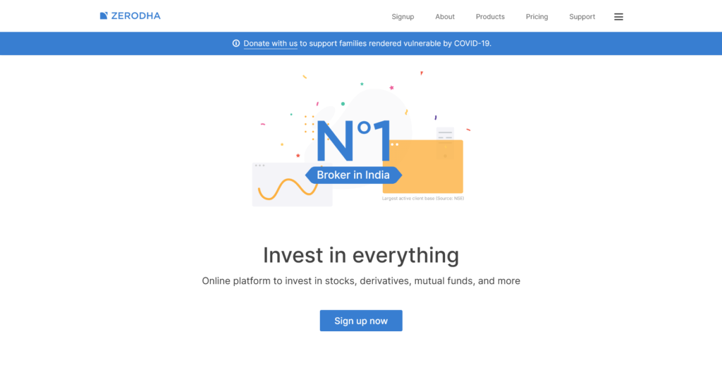 Zerodha - Online stock trading at lowest prices from India's biggest stock broker